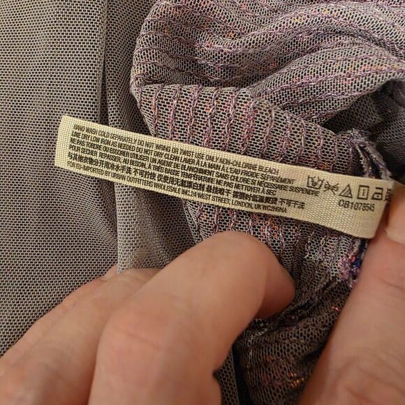 Intimately Free People Gold Rush Mini Dress Sz M - Picture 7 of 8